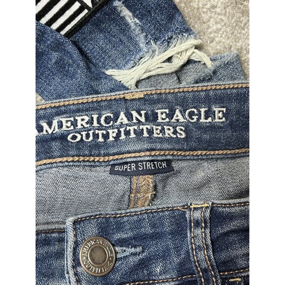 American Eagle Outf Womens Urban Skull High-Rise Skinny Jeans Sz 12 Graphic Pr - Picture 16 of 16